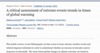 On the Basis of Observational Data the Climate Crisis…is Not